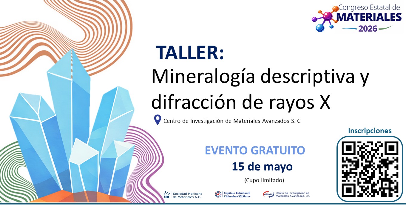 Cartel del taller de Mineralogía descriptiva y difracción de rayos X